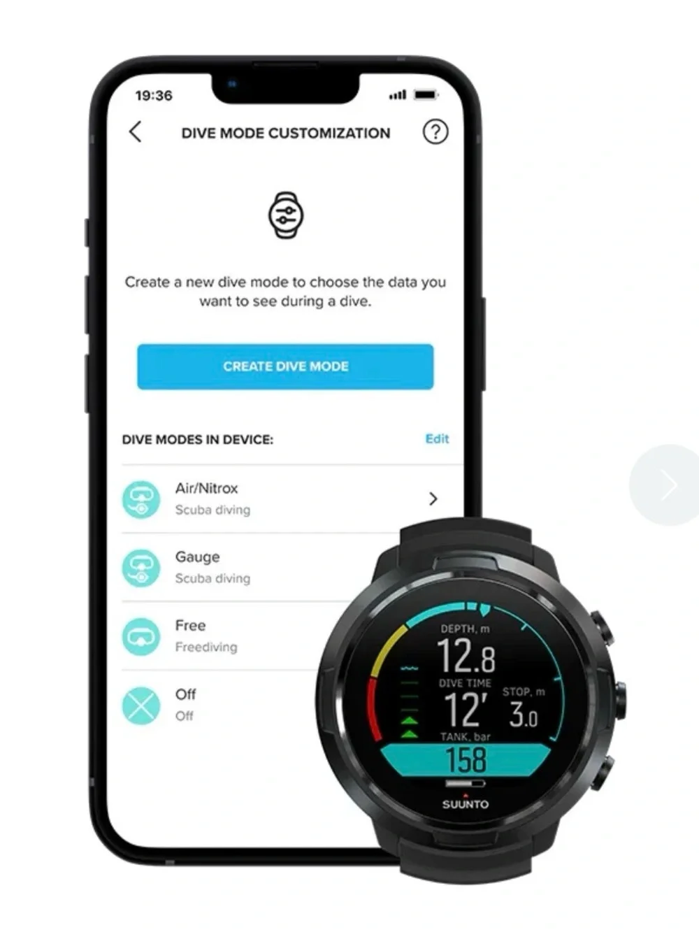 SUUNTO D5 Black Dive Sport Watch with Charger